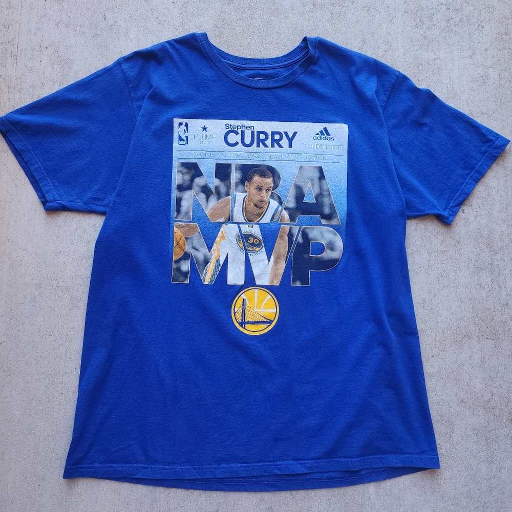 Adidas Stephen Curry 2015 NBA MVP Shirt Golden State Warriors Shirt Mens‎ XL